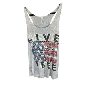Live Free Patriotic Tank